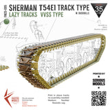 Sherman VVSS Tracks T54E1 Type w. Duckbills - Lazy Tracks 1/35