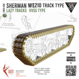 Sherman VVSS Tracks WE210 Type - Lazy Tracks 1/35