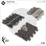 T-34 Waffle Pattern Common Type Lazy Tracks 1/35