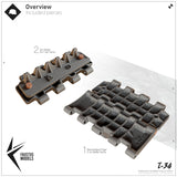 T-34 Waffle Pattern Common Type Lazy Tracks /w Ice Cleats 1/35