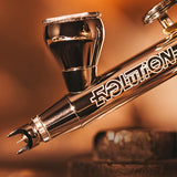 Harder & Steenbeck Airbrush EVOLUTION 2024 CRplus 2in1 incl 0.28mm & 0.45mm FineLine headset and 2ml & 5ml cup