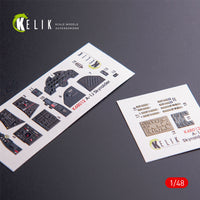 ME-262A1 interior 3D decals for Tamiya kit 1/48