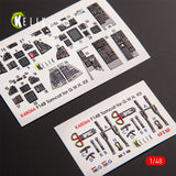 F-14B Tomcat interior 3D decals for GWH kit 1/48