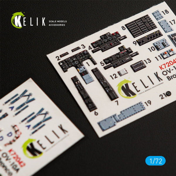 OV-10A "Bronco" interior 3D decals for ICM kit 1/72