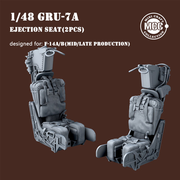 1/48 GRU-7A Ejection Seats For F-14A/B Early - With Seat Belts (2pcs) - Art Scale Kit - Foto 3