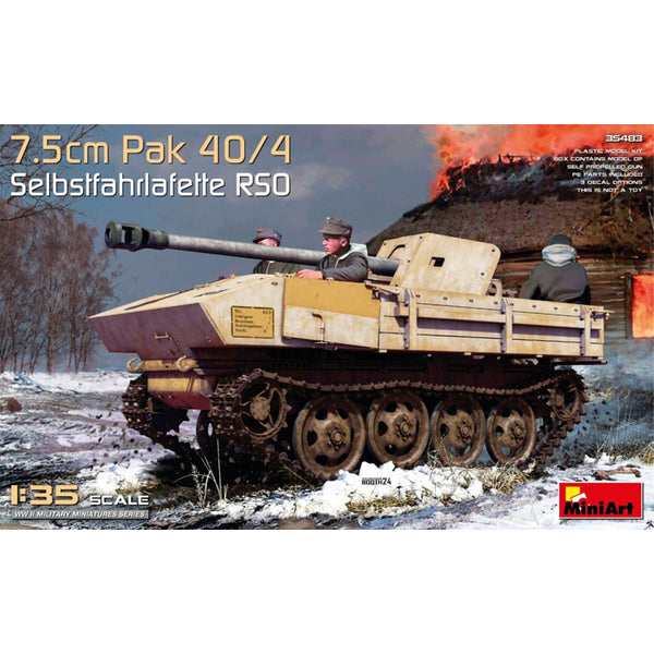 7.5cm PaK 40/4 auf gep. Selbstfahrlafette RSO 1/35