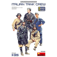 Italian Tank Crew Resin Heads 1/35
