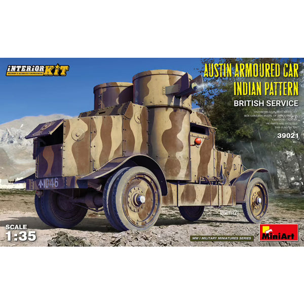 Austin Armored Car Indian Pattern. British Service. Interior Kit 1/35