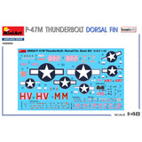 P-47M Thunderbolt. Dorsal Fin Basic Kit 1/48