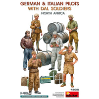 German & Italian Pilots With DAL Soldiers North Africa 1/48
