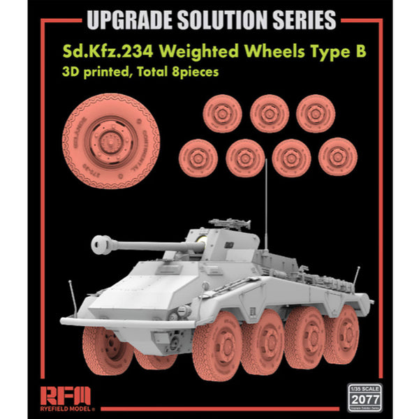 Sd.Kfz.234 Weighted Wheels Type B 1/35