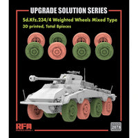 Sd.Kfz.234/4 Weighted wheels Mixed Type 1/35