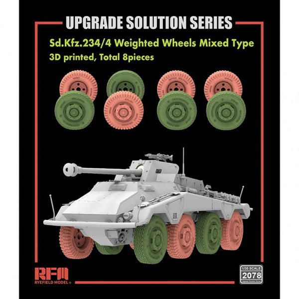 Sd.Kfz.234/4 Weighted wheels Mixed Type 1/35