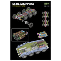 Sd.Kfz.234/2 PUMA with Engine Parts 1/35
