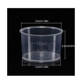 Clear Plastic Measuring Cup 10ml 10pcs