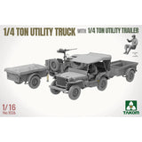 1/4 ton Utility Truck with 1/4 ton Utility trailer 1/16