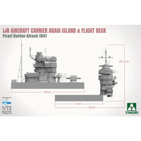 IJN Aircraft Carrier Akagi island and flight deck 1/72