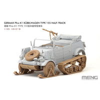 German Pkw.K1 Kübelwagen Type 155 Half-Track 1/35