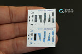 SU-57  3D-Printed & coloured Interior on decal paper (for Zvezda kit) (2 version blue&grey panel colour)