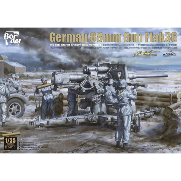 German 88mm Flak36 w/anti-air artillery crew 1/35