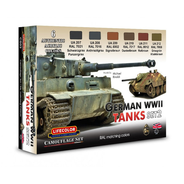 CS03 German Tanks WWII Set 2 - Lifecolor