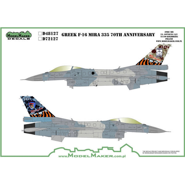 Greek F-16 Mira 335 70th Anniversary 1/48