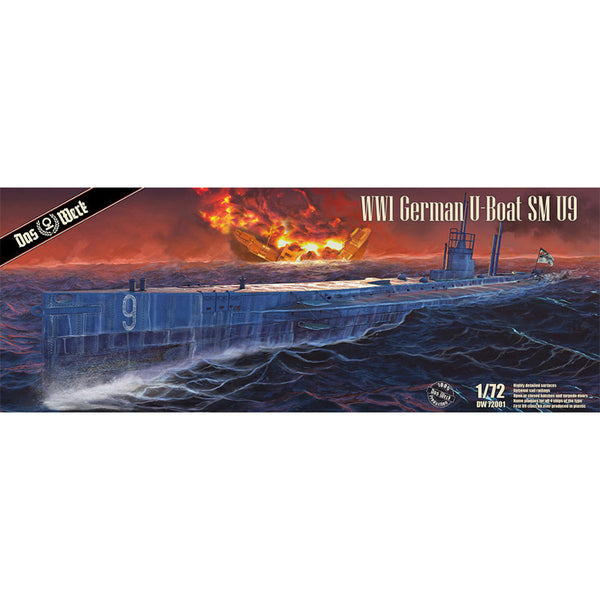 WWI German U-Boat SM U9 1/72