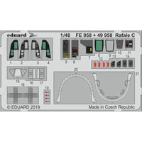 Rafale C Interior PE set 1/48