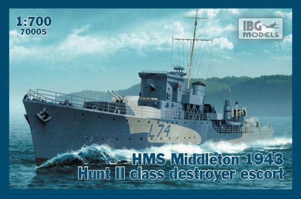 HMS Middleton 1943 Hunt II class destroyer escort 1/700