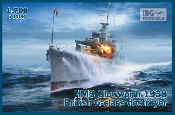 HMS Glowworm 1938 British G-class destroyer 1/700