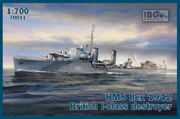 HMS Ilex 1942 British I-class destroyer 1/700