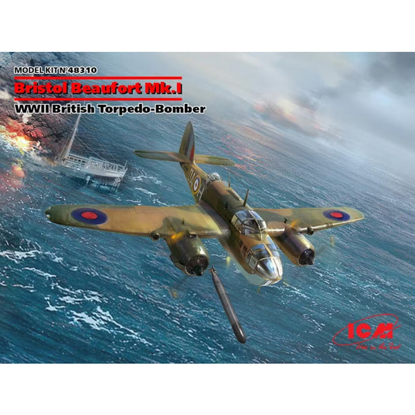 Bristol Beaufort Mk.I, WWII British Torpedo Bomber 1/48