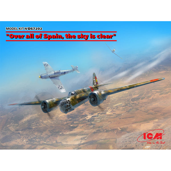 Over all of Spain, the sky is clear (SB 2M-100 Katiushka and two Me 109 E3 Pilot Ace) 1/72