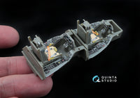 F-16D (block 30/40/50)  3D-Printed & coloured Interior on decal paper (for Kinetic kit)