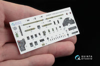 P-38G 3D-Printed & coloured Interior on decal paper (for Tamiya kit)