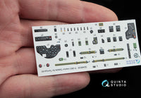 P-38G 3D-Printed & coloured Interior on decal paper (for Tamiya kit)