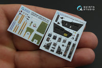 Mirage 2000-5 3D-Printed & coloured Interior on decal paper (for Kinetic kit)