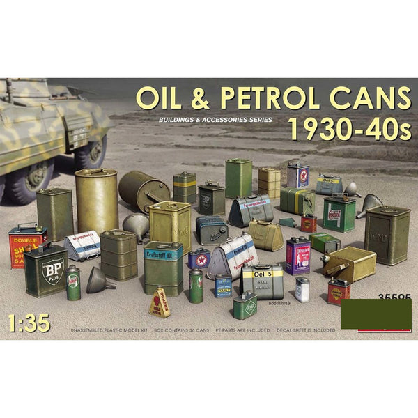 Oil & Petrol Cans 1930-40s in 1:35