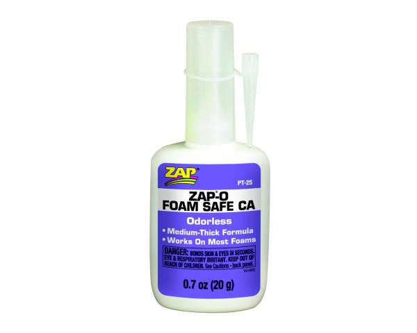 ZAP 20 gram (0.7 ounces) Zap-O Foam Safe CA (Purple Label) Medium Viscosity