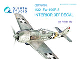 Fw 190F-8 3D-Printed & coloured Interior on decal paper (for Revell kit)