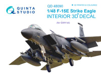 F-15E 3D-Printed & coloured Interior on decal paper (for GWH kit)