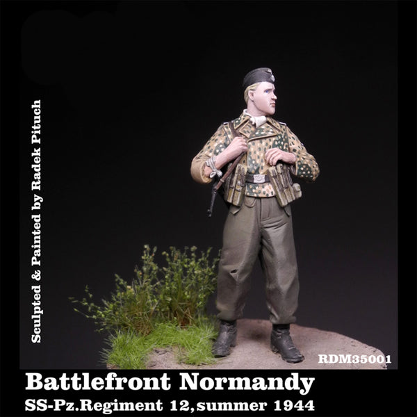 Battlefront Normandy, SS-Schütze, SS.Pz.Reg.12, summer 1944 Resin Figure 1/35