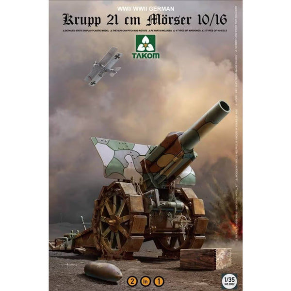Krupp 21 cm Mörser 10/16 2in1 1/35