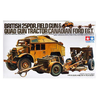 British 25 PDR. Gun & Quad Tractor - 1 figure 1/35