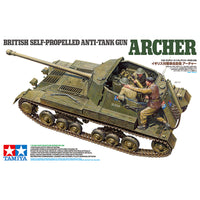 British Anti Tank Gun Archer - Self Propelled - 3 figures 1/35