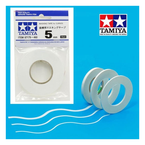 Masking Tape for Curves 5 mm width, 20 m length Tamiya